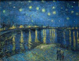 Van-Gogh: Sternennacht über der Rhône, 1888