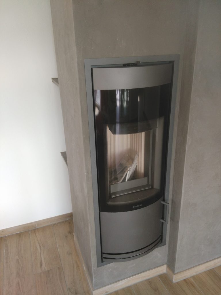 Kamin Streichen Betonoptik Inspiration | Milt's Dekor